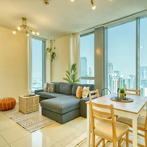 شقة Monty Holiday - Cozy Penthouse With Burj Khalifa And Fountain View